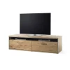 Stolik pod TV ESPERO 184 cm dąb sękaty olejowany w kolorze bianco