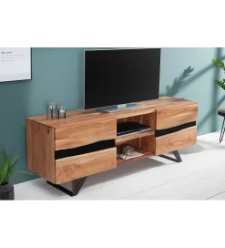 Stolik pod TV EUFRAT Amazonas 160 cm drewno akacja