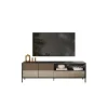 Stolik pod TV EVEREST 206 cm brązowo beżowy
