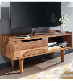 Stolik pod TV FORON 95 cm drewno sheesham