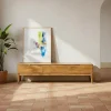 Stolik pod TV GALT 160 cm drewno mango naturalny niższy