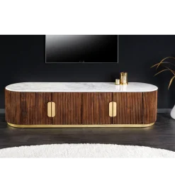 Stolik pod TV GATSBY 170 cm drewno mango brązowy