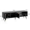 Stolik pod TV GLIMER II 150 cm czarny