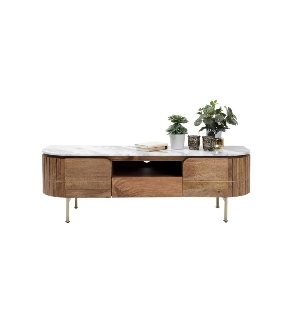 Stolik pod TV GRACE 145 cm drewno mango