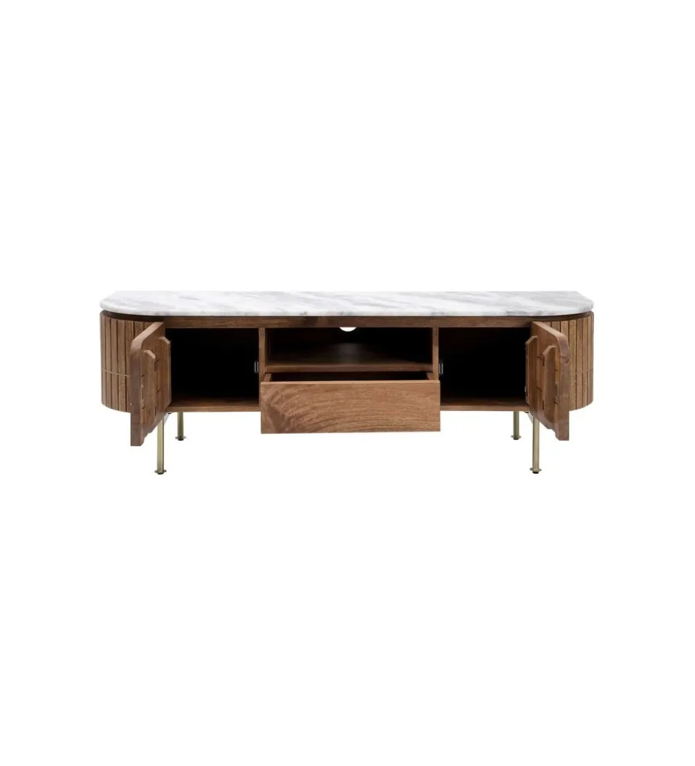 Stolik pod TV GRACE 145 cm drewno mango