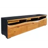 Stolik pod TV GRAND ACACIA 180 cm drewno akcja LED