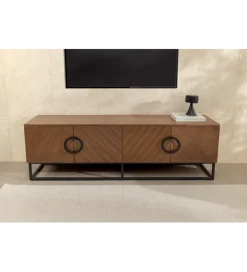 Stolik pod TV GRANDEZZA 180 cm kolor drewno orzecha