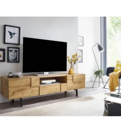 Stolik pod Tv GROSSETO 160 cm w kolorze dąb