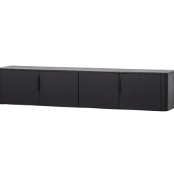 Stolik pod TV GUNNAR 200 cm czarny mat