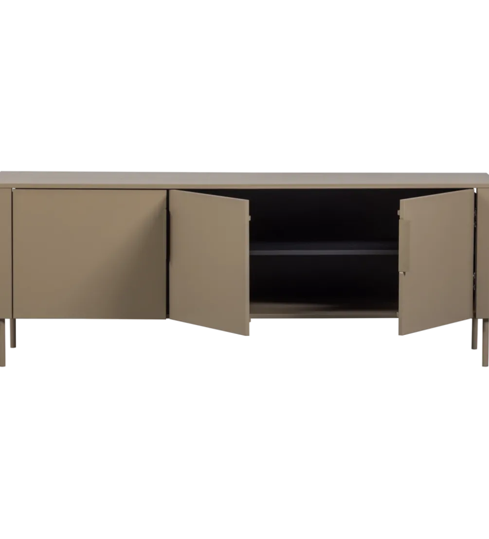 Stolik pod TV GUNNAR 154 cm drewno sosny szary