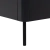 Stolik pod TV GUNNAR 154 cm drewno sosny czarny mat