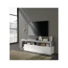 Stolik pod TV HAMBURG 184 cm biały z dodatkiem koloru szarego