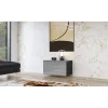 Stolik pod TV HELIO 80 cm czarno-szary
