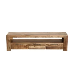Stolik pod TV Iron Craft 170 cm drewno mango