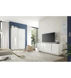 Stolik pod TV JUPITER 182 cm biały