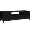 Stolik pod TV KALA 180 cm drewno mango czarna