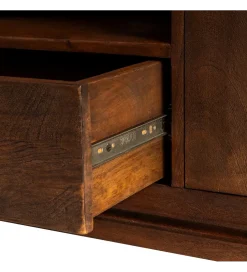 Stolik pod TV KILIAN 200 cm drewno mango brązowa
