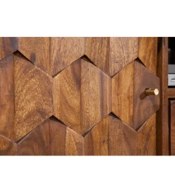 Stolik pod TV Komodo Mystic Living 140 cm drewno sheesham