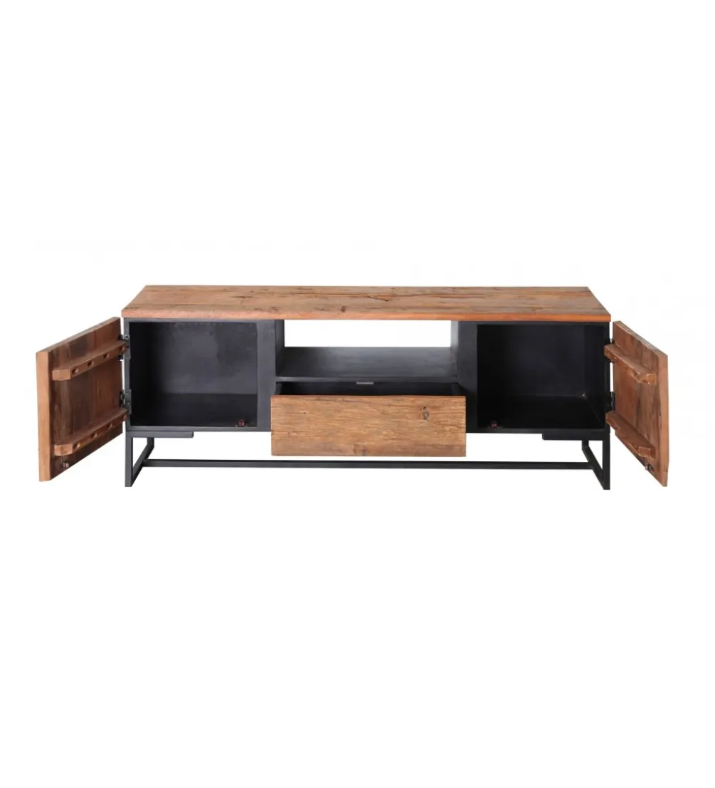 Stolik pod TV LACERTA 145 cm drewno akacja