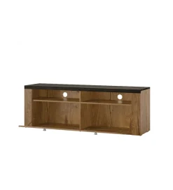 Stolik pod TV LARONA 140 cm o wybarwieniu dąb lefkas z kolorem touchwood