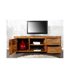 Stolik pod TV LAS Lagos 135 cm drewno sheesham