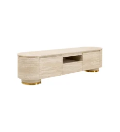 Stolik pod TV LINNEA 160 x 45 cm naturalny