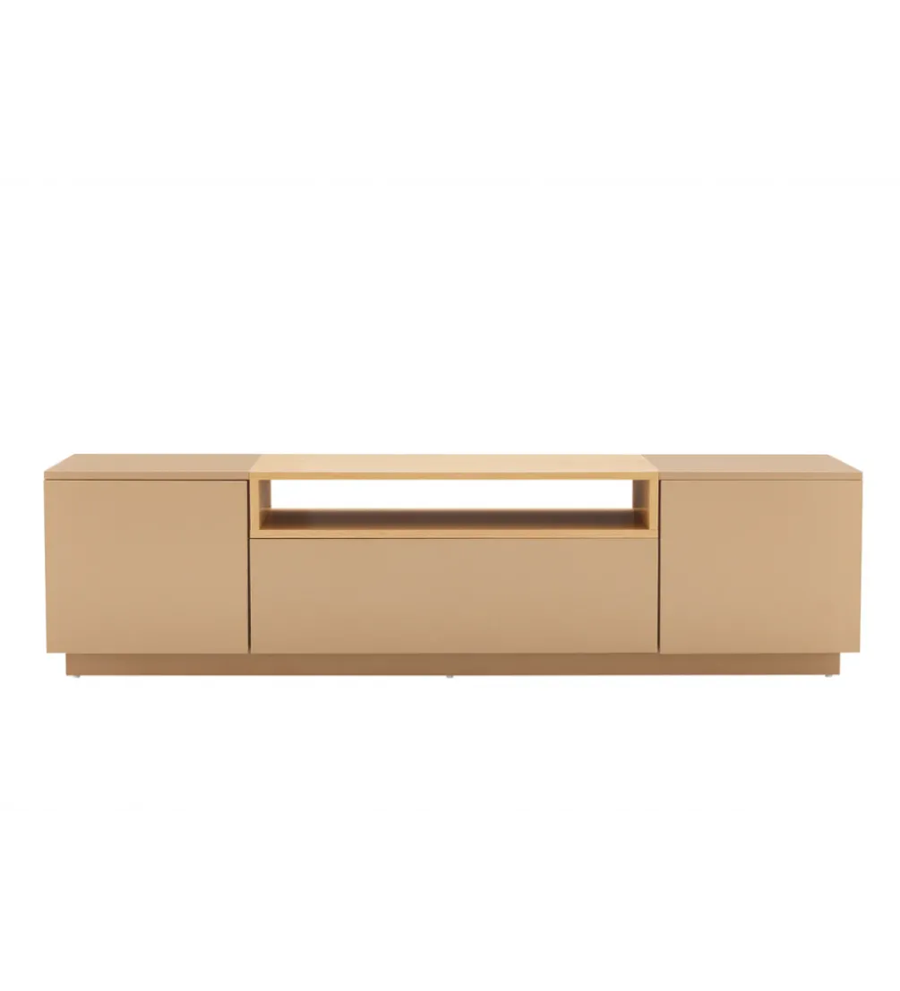 Stolik pod TV LOFT 160 cm beżowa naturalna