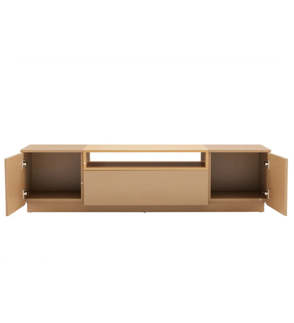 Stolik pod TV LOFT 160 cm beżowa naturalna
