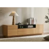 Stolik pod TV LOFT 160 cm naturalna czarna