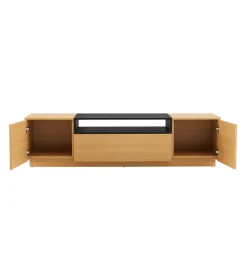 Stolik pod TV LOFT 160 cm naturalna czarna