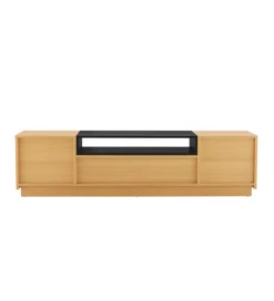 Stolik pod TV LOFT 160 cm naturalna czarna