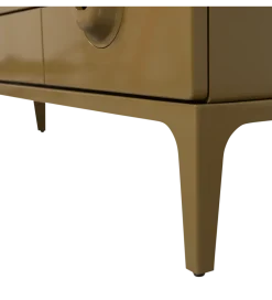 Stolik pod TV MERGE 160 cm drewno eukaliptusa miodowy odcień