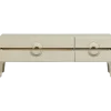 Stolik pod TV MERGE 160 cm drewno eukaliptusa szary