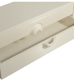 Stolik pod TV MERGE 160 cm drewno eukaliptusa szary