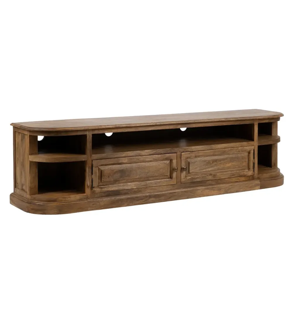 Stolik pod TV NETERO 198 cm drewno mango