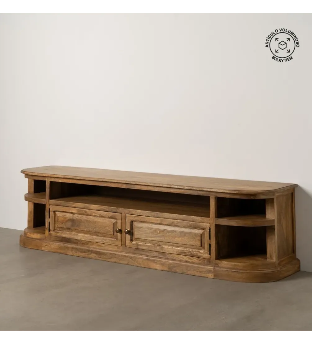 Stolik pod TV NETERO 198 cm drewno mango