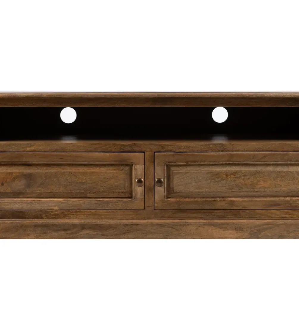 Stolik pod TV NETERO 198 cm drewno mango
