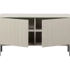 Stolik pod TV NEW GRAVURE 100 cm drewno sosny dust