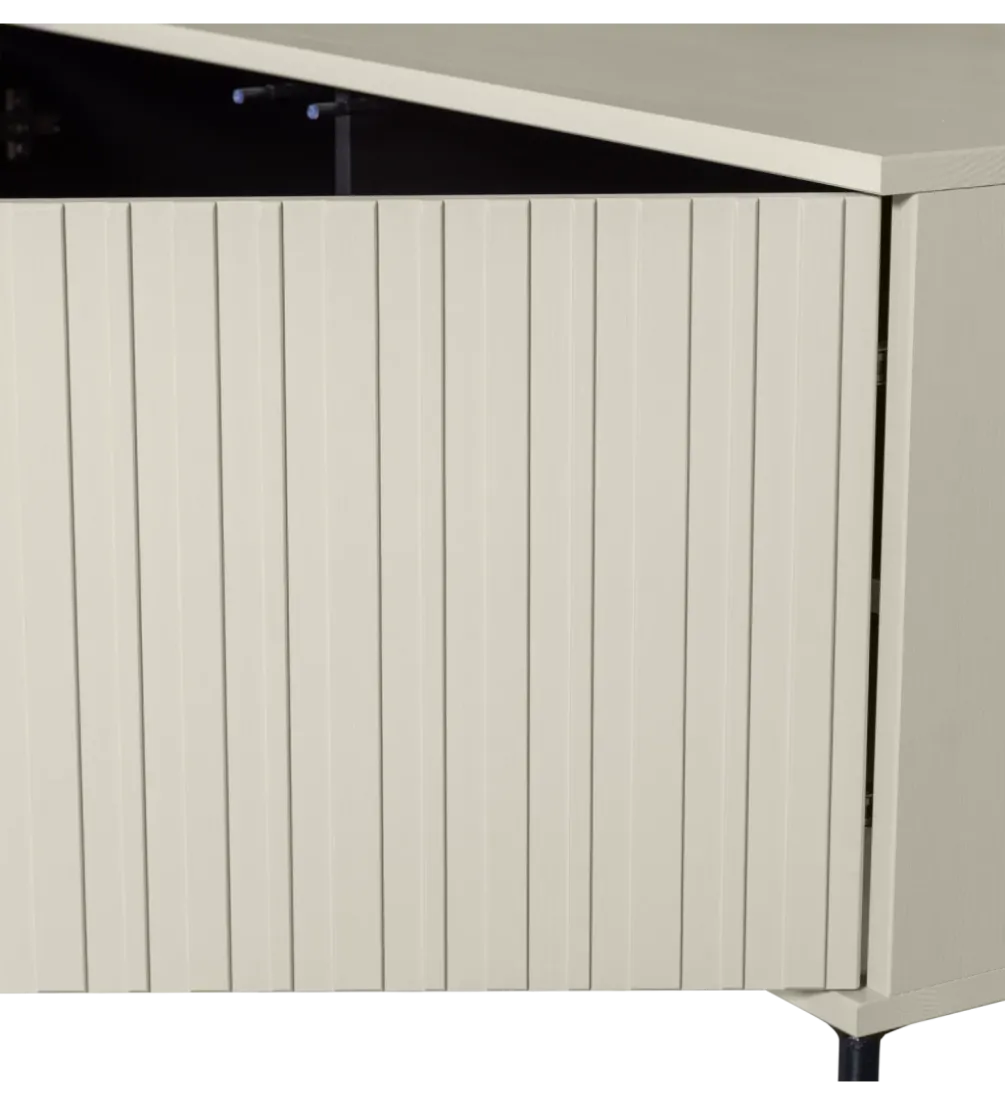 Stolik pod TV NEW GRAVURE 150 cm drewno sosny dust