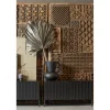 Stolik pod TV NEW GRAVURE 100 cm drewno sosny czarny