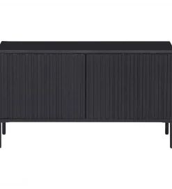 Stolik pod TV NEW GRAVURE 100 cm drewno sosny czarny