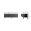 Stolik pod TV NEW GRAVURE 150 cm drewno dębu naturalny