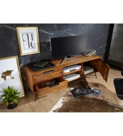 Stolik pod Tv NISHAN 160 cm drewno sheesham