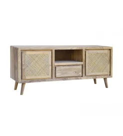 Stolik pod TV NORI 140 cm drewno akacja