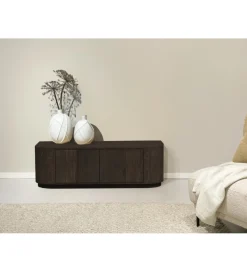 Stolik pod TV NOVERO 140 cm ciemny brązowy
