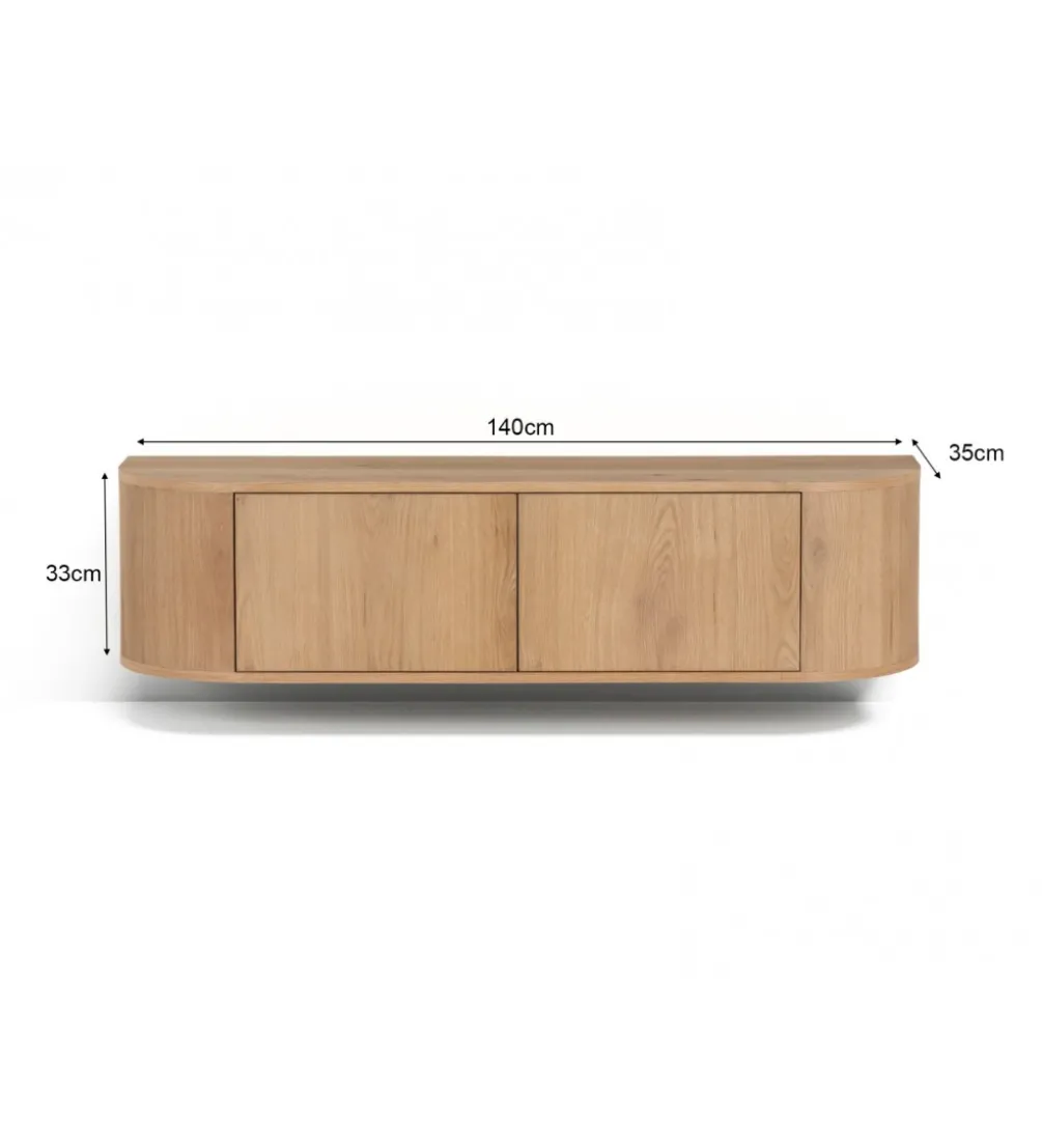 Stolik pod TV NOVERO ZWEVEND 140 cm naturalny
