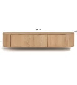 Stolik pod TV NOVERO ZWEVEND 180 cm naturalny
