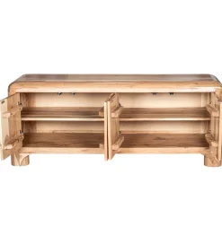 Stolik pod TV OHALDA 140 cm drewno akacja