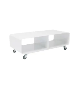 Stolik pod TV PORTABLE 90 cm biały