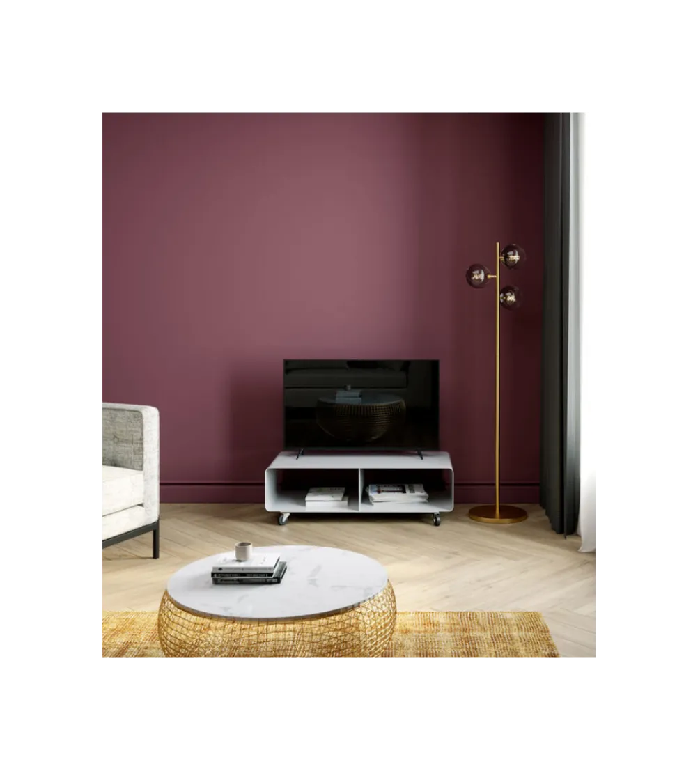 Stolik pod TV PORTABLE 90 cm biały